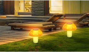 Aigostar - Lampada LED solare LED/0,024W/1,2V 200 mAh 2700K IP44 fungo porcino