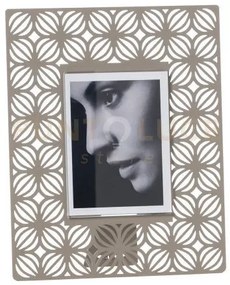 Portafoto di design ikat piccolo sabbia in ferro e polimetilmetacri...