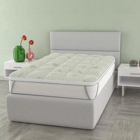 Topper 1 piazza e mezza trattamento Aloe 140x195 cm Wellness Datex