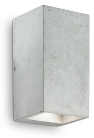 Applique Industrial-Minimal Kool Metallo Cemento Grigio 2X15W Gu10 3000K