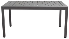 OMEN - set tavolo in alluminio cm 150 x 90 x 74 h con 6 poltrone Aulus