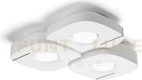 Sardis lampada da soffitto 3 luci attacco gx53 in gesso bianco con ...