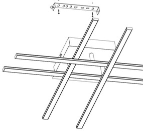 Eglo 95568 - Plafoniera LED LASANA 1 LED/24W/230V