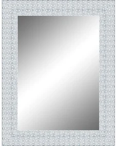 Specchio rettangolare in legno bianco 70 x 50 cm