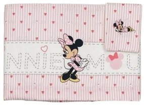 Lenzuola lettino neonato Minnie Mouse love Disney