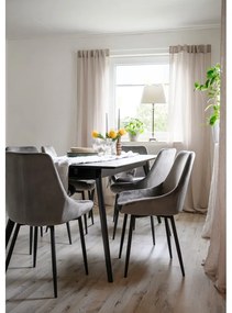 Tavolo da pranzo con piano effetto frassino allungabile 90x190 cm Yumi – Rowico