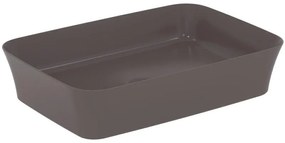 Lavabo da appoggio IDEAL STANDARD rettangolare piletta non inclusa in ceramica L 55 x H 12.5 x P 38 cm marrone piletta non inclusa