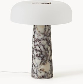 Lampada da tavolo con base in marmo Calcatta viola Carla