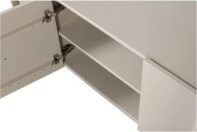 Mobile TV grigio chiaro in pino massiccio 152x53x46 cm Basu – WOOOD