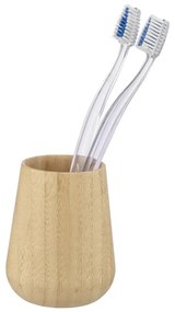 Bicchiere per spazzolino da denti in bambù in colore naturale Maru - Wenko