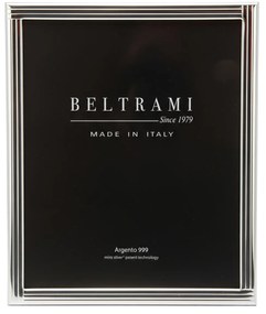 Portafoto righe foto 20x25 cm Beltrami con argento Miro Silver