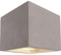 Applique in pietra lampada muro doppio fascio luce parete taverna G9 220V IP20 COLORE GRIGIO