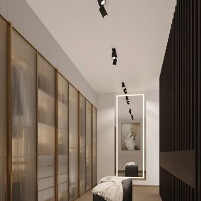 Faretto nero 6,5x45 cm Gleam – Sollux