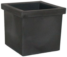 Vaso per piante e fiori SIEPI EURO3PLAST in polietilene nero H 35 cm L 39 x P 39 cm
