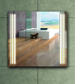 Specchio bagno 75x75 illuminazione led nascosta modello KAM-1391 - KAMALU