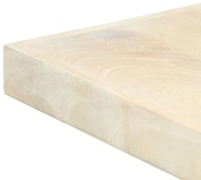 Tavolo da Pranzo Bianco 200x100x75 cm Legno Massello di Mango
