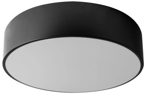 Lampada Plafoniere 30cm Rotonda Nero Da Soffitto app640-3c