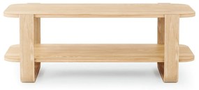 Tavolino in legno di eucalipto di colore naturale 55x109 cm Bellwood - Umbra