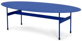 Tavolino da salotto blu in metallo 39x120 cm Mira – Spinder Design