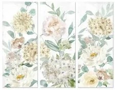 Quadro DKD Home Decor Fiori 55 x 3 x 135 cm Shabby Chic (3 Pezzi)