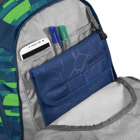 Zaino scuola coocazoo MATE, Lime Stripe, certificato AGR