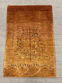 Gashguli Tappeto 60x90 Giallo (Iran) Annodato A Mano