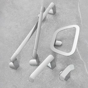 Set accessori bagno da muro 4 pezzi in acciaio cromo Fusion