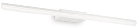 Applique Moderna Riflesso Alluminio Bianco Led 18W 3000K Luce Calda
