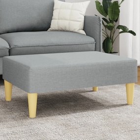 Poggiapiedi Grigio Chiaro 77x55x31 Cm İn Tessuto /