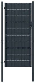 Cancello Per Recinzione İn Pvc E Acciaio 100x164 Cm Antracite /