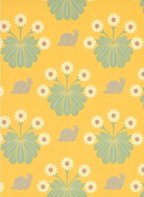 Little Greene Carta da parati Burges Snail - Lemon