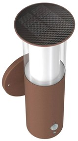 Applique Solare Corten in Acciaio con Sensore di Movimento IP54 Colore Bianco Naturale 4.000K