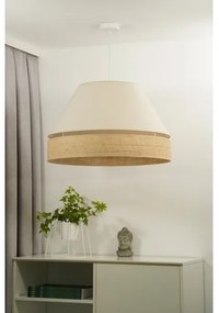 Duolla - Lampadario a sospensione con filo YUTE AVIGNON 1xE27/15W/230V diametro 60 cm color crema/beige