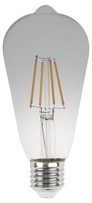 Lampada LED E27 6W a Filamento ST64 No Flickering - Serie DarkLight Colore Bianco Naturale 4.000K