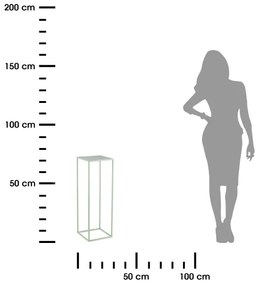 Portafiori 70x24 cm luce verde