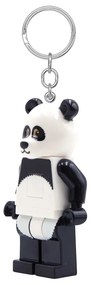 Portachiavi bianco e nero con torcia Iconic Panda - LEGO®