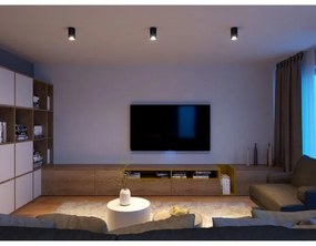 LED2 - Plafoniera LED TUBUS LED/9W/230V nera