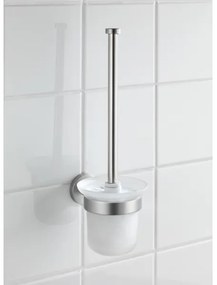 WENKO 19614100 - Scopino WC BOSIO MATT 10x14 cm acciaio inox/argento/satinato