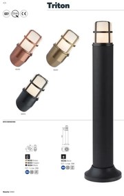 Redo 90246 - Lampada da esterno TRITON 1xE27/28W/230V IP54 nero
