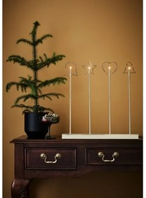 Markslöjd 705254 - Candelabro di Natale GINGER 4xE5/0,8W/230/12V ottone