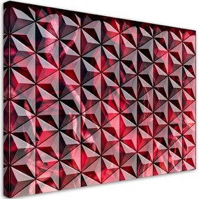 Quadro su tela, Geometria rossa  Dimensioni Tappeti 100x70