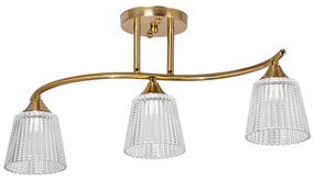 Lampadario a sospensione con supporto rigido 3xE14/60W/230V oro