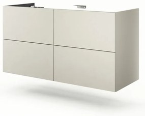 Mobile da bagno sospeso sotto lavabo L 120 x H 64 x P 48 cm grigio SENSEA Neo