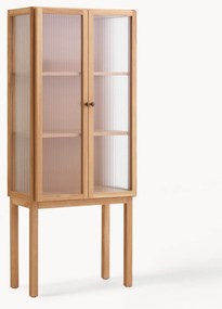 Credenza alta in legno di quercia Curiosity