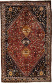 Shiraz Tappeto 280 x 180 Rosso (Iran) Annodato A Mano