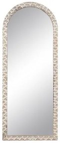 Specchio da parete 61 x 2 x 152 cm Legno Bianco