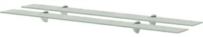 Mensole Galleggianti 2 Pz İn Vetro 100x20 Cm 8 Mm /