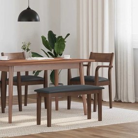 Panca 90 Cm Marrone İn Legno Massello Di Hevea /