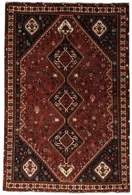 Shiraz Tappeto 180 x 270 Rosso (Iran) Annodato A Mano
