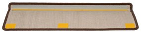Tappetini per Scale in Moquette 15 pz 65x21x4 cm Marroni